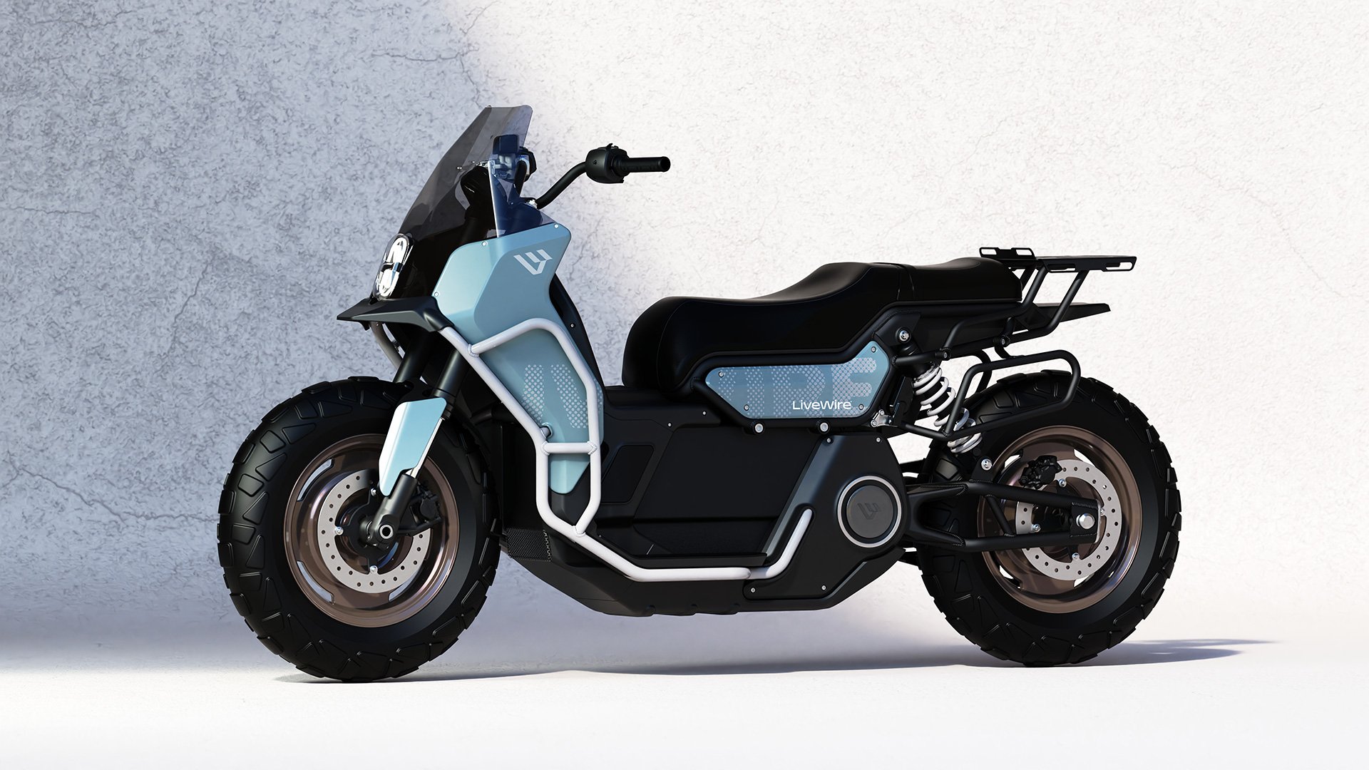 Não é a primeira scooter de aventura do mercado, mas pode ser a primeira movida a eletricidade. Não é a primeira scooter de aventura do mercado, mas pode ser a primeira movida a eletricidade.