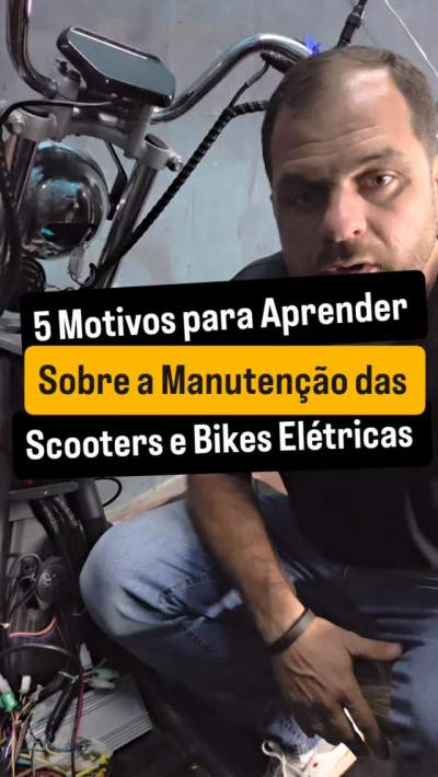 AT- 5 MOTIVOS PARA APRENDER SOBRE A MANUTENÇÃO DAS SCOOTERS E BIKES ELÉTRICAS.Quer aprender mais sobre a manutenção das Scooters e Bikes Elétricas? Siga nossas redes sociais.#scootereletrica #scooter #eletrotecnica #motoseletricas #eletrico #eletronica #eletrotécnico #scootereletrica #veiculoseletricos #motoseletricas
