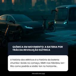 Baterias são o coração da mobilidade elétrica. De bikes a caminhões, cada modal exige uma química: LFP para robustez, NMC/NCA para densidade, LTO para cargas ultrarrápidas e sódio-íon surgindo como opção acessível. Segurança, arrefecimento e BMS definem vida útil, desempenho e custo.Leia Mais em nosso Site/App (Link na BIO)#MobilidadeElétrica #VeículosElétricos #Baterias #Tecnologia #Sustentabilidade #Inovação #CidadesInteligentes #TransporteUrbano