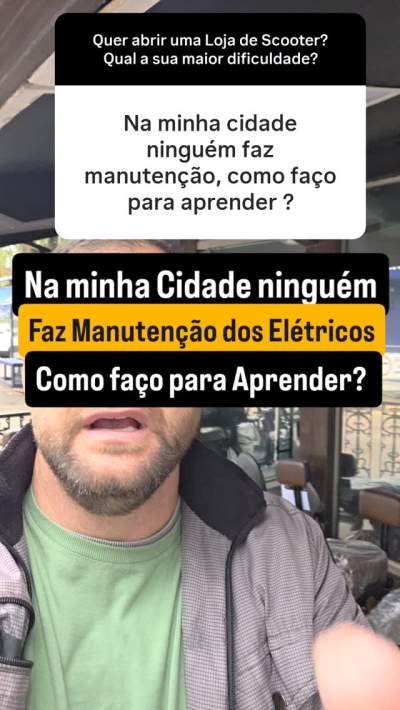AT- NA MINHA CIDADE NINGUÉM FAZ MANUTENÇÃO DOS ELÉTRICOS, COMO FAÇO PARA APRENDER?Quer aprender mais sobre a manutenção das Scooters e Bikes Elétricas? Siga nossas redes sociais.#scootereletrica #scooter #eletrotecnica #motoseletricas #eletrico #eletronica #eletrotécnico #scootereletrica #veiculoseletricos #motoseletricas