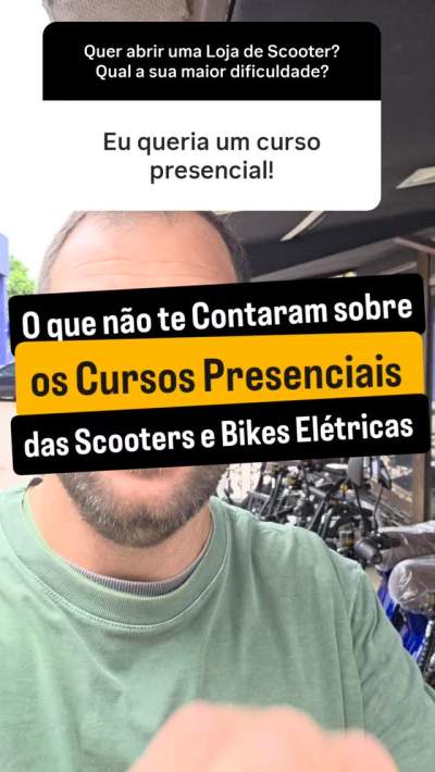 NT- O QUE NÃO TE CONTARAM SOBRE OS CURSOS PRESENCIAIS DA SCOOTERS E BIKES ELÉTRICAS.Quer aprender mais sobre a manutenção das Scooters e Bikes Elétricas? CHAMA NO DIRECT que lh3 passamos todas as informações.#scootereletrica #scooter #eletrotecnica #motoseletricas #eletrico #eletronica #eletrotécnico #scootereletrica #veiculoseletricos #motoseletricas