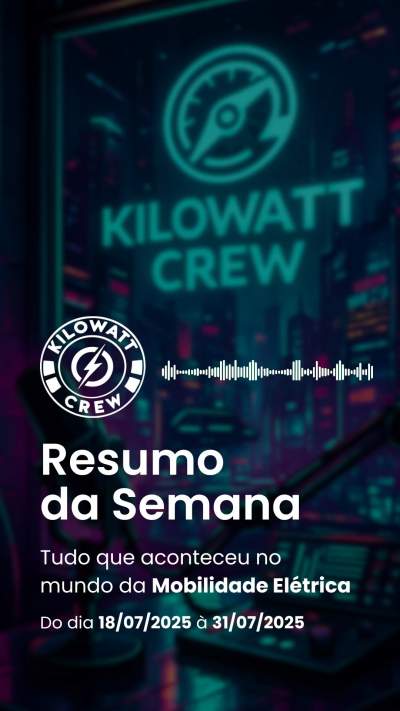 Resumo da Semana 18/07 a 31/07 - 2025 - Kilowatt Crew – Comunidade de Mobilidade Elétrica ⚡Falamos sobre regulamentação de eVTOLs e o avanço das motos voadoras elétricas, que prometem revolucionar o transporte aéreo urbano, até o desenvolvimento de veículos terrestres elétricos, como o BYD Dolphin Mini 2026, visando o mercado de massa. As publicações também destacam inovações em e-bikes, como a Caloi Vibe Explorer, e scooters de alta performance, exemplificadas pela BO M Turbo, além de discutir a integração da digitalização e da energia solar na infraestrutura de recarga. Por fim, revelam a estratégia da Honda CUV e para popularizar motocicletas elétricas e como plataformas como a 99 estão otimizando a recarga para motoristas de aplicativo.#podcast #mobilidadeurbana #podcasting #mobilidade #podcasts #bicicleta #eletrica #podcastlife #carros #infrastructure