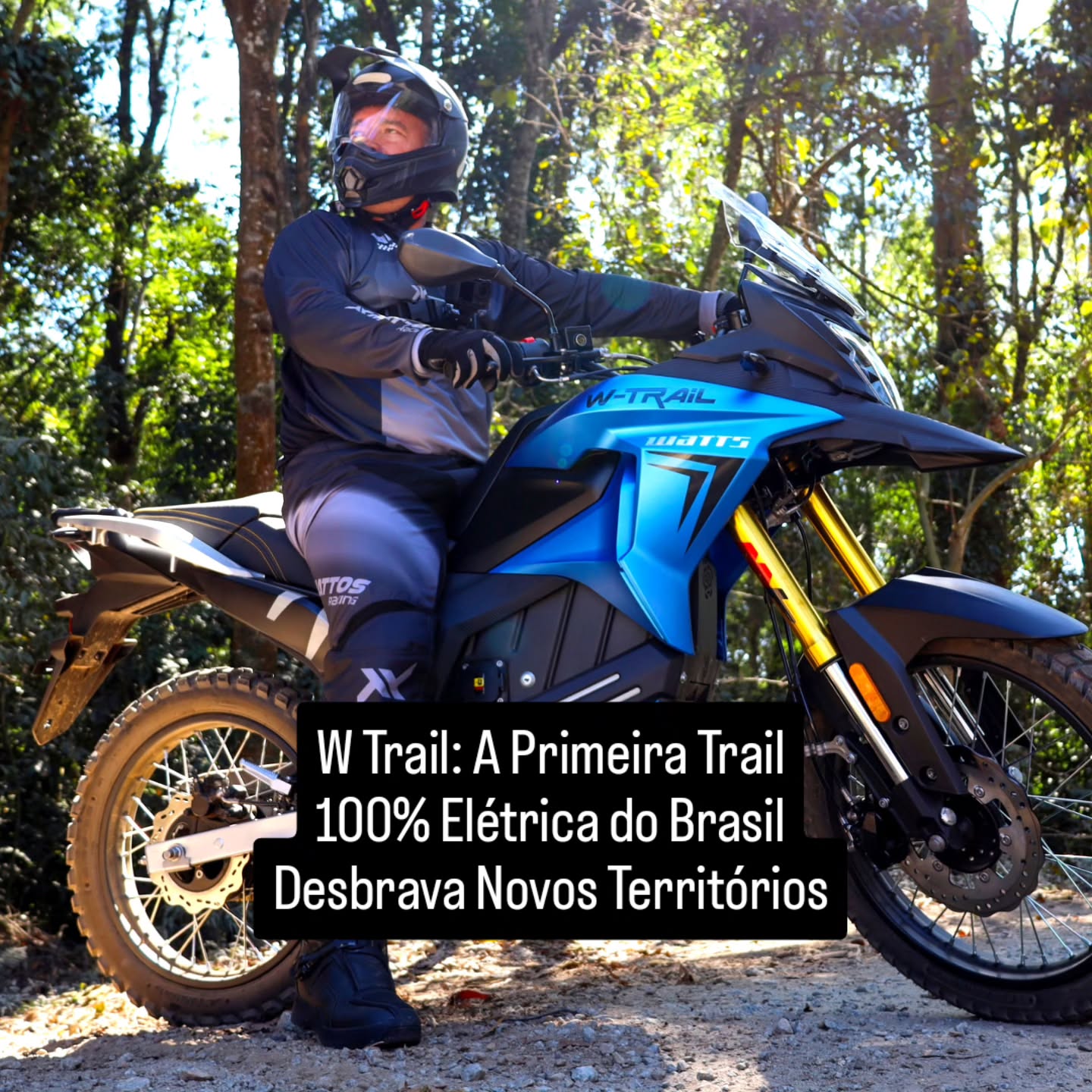 A aventura agora é elétrica! Conheça a nova Watts W Trail: a primeira trail 100% elétrica do Brasil!Autonomia de até 120 km, torque imediato, bateria removível e feita sob medida para as trilhas e estradas brasileiras.🌱 Zero emissões 🔋 Bateria removível 72V 🚵‍♂️ 3 modos de pilotagem 🌄 Pronta para o mato e para a cidadeLeia Mais em nosso Site/App (Link no App)#WattsWTrail #MotoElétrica #TrailElétrica #OffRoadElétrico #MobilidadeElétrica #AventuraSemRuído #InovaçãoBrasileira #TrailDoFuturo